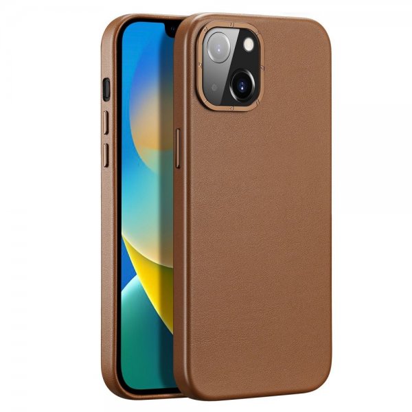 Dux Ducis iPhone 14 Plus Cover Grit Series MagSafe Brun