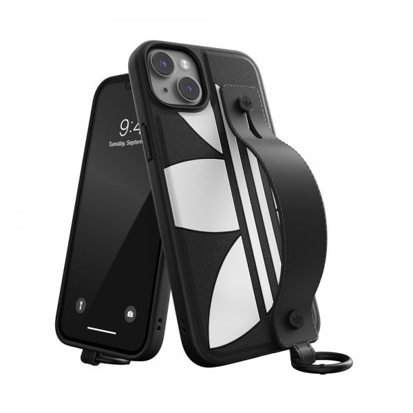 Adidas iPhone 14 Plus Skal Handstrap Case Sort Hvid