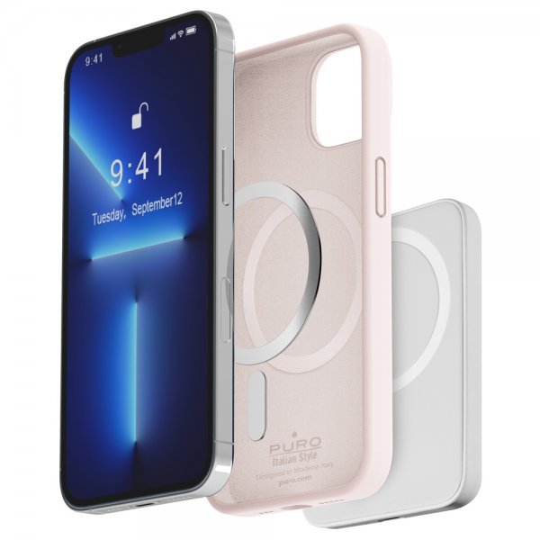 Puro iPhone 14 Plus Cover ICON Mag Rosa