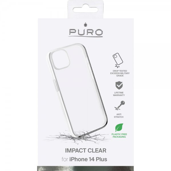 Puro iPhone 14 Plus Cover Impact Clear Gennemsigtig