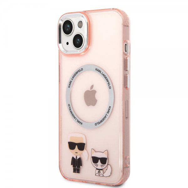 Karl Lagerfeld iPhone 14 Plus Cover Karl & Choupette MagSafe Rosa