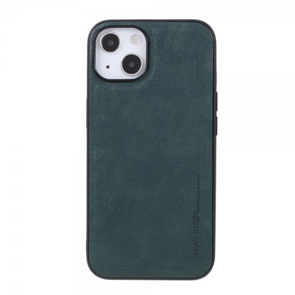 X-Level iPhone 14 Plus Cover Lædertekstur Grøn