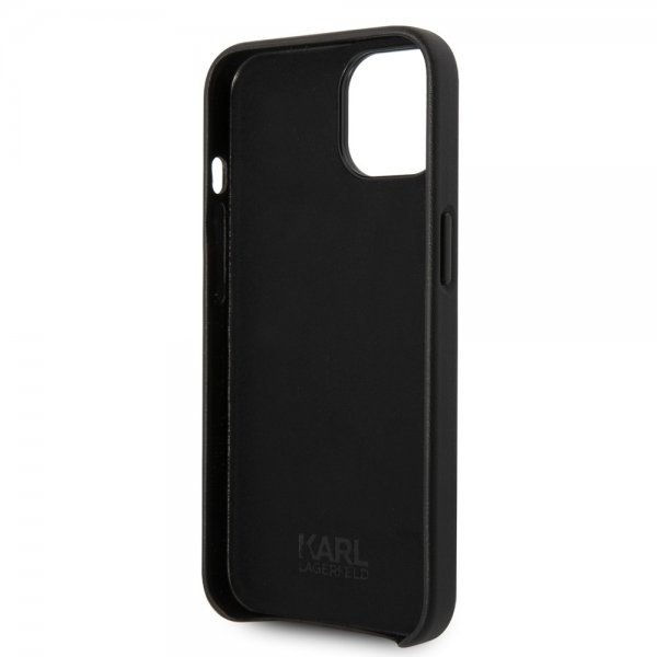 Karl Lagerfeld iPhone 14 Plus Cover Logo Perforeret Sort