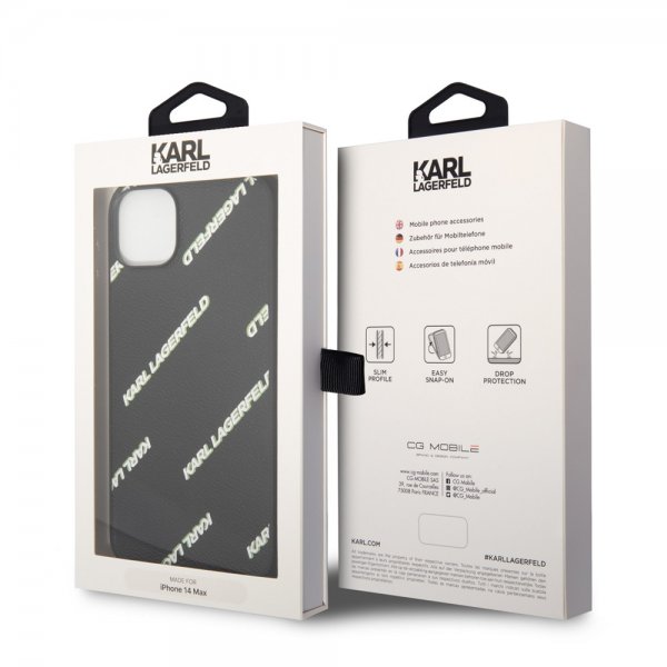 Karl Lagerfeld iPhone 14 Plus Cover Logomania Sort