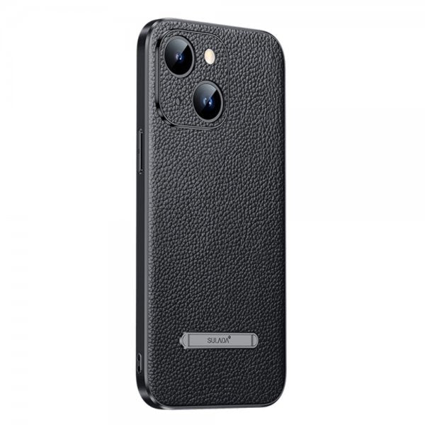 Sulada iPhone 14 Plus Cover med Stativ Sort