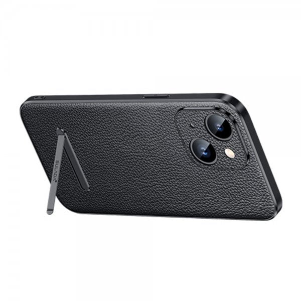 Sulada iPhone 14 Plus Cover med Stativ Sort
