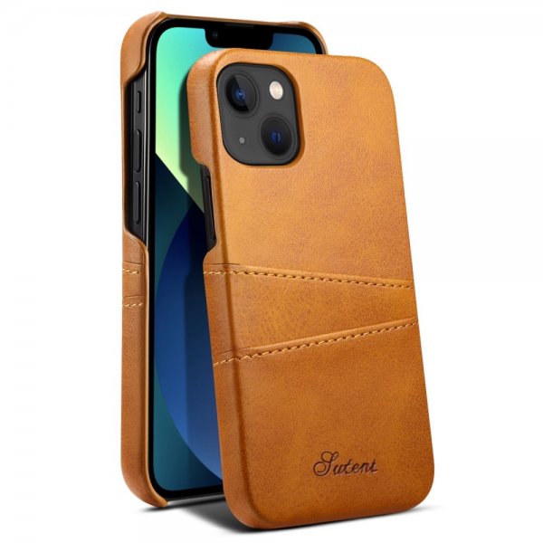 iPhone 14 Plus Cover med to Kortlommer Khaki