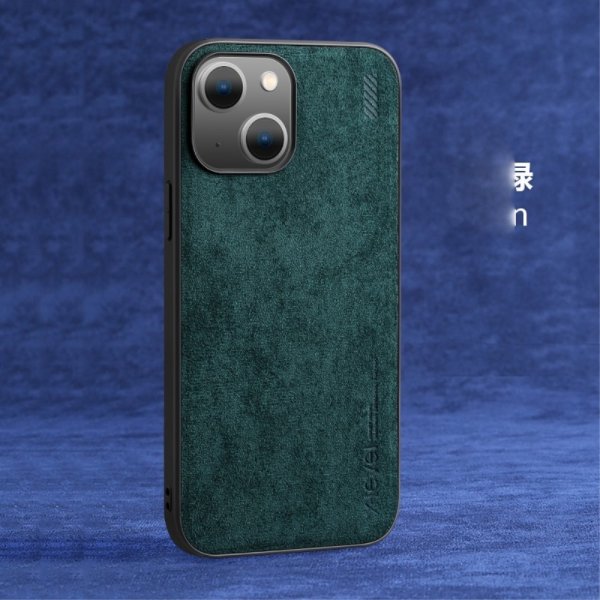 X-Level iPhone 14 Plus Cover Mokkatekstur Grøn