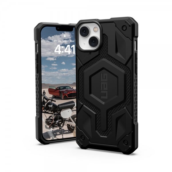 Urban Armor Gear (UAG) iPhone 14 Plus Cover Monarch Pro MagSafe Kevlar Black