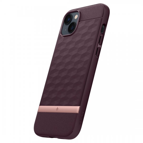 Caseology iPhone 14 Plus Cover Parallax Mag Burgundy Bean