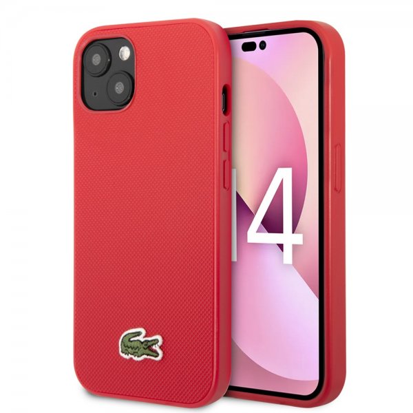 Lacoste iPhone 14 Plus Cover Petit Pique Logo Rød