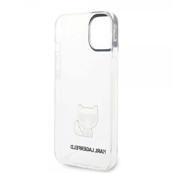 Karl Lagerfeld iPhone 14 Plus Cover Printed Choupette Transparent