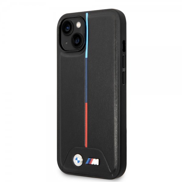 BMW iPhone 14 Plus Cover Quilted Sort