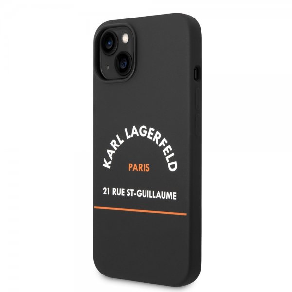 Karl Lagerfeld iPhone 14 Plus Cover Rue St Guillaume Sort