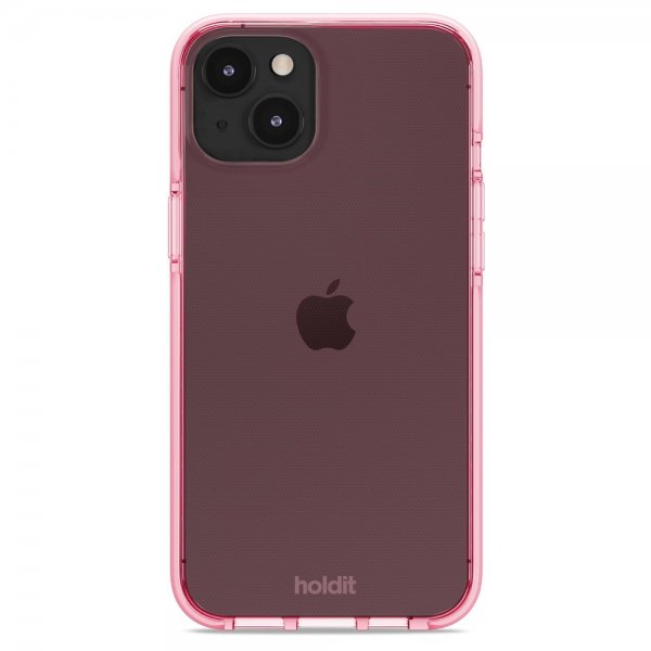 holdit iPhone 14 Plus Cover Seethru Bright Pink