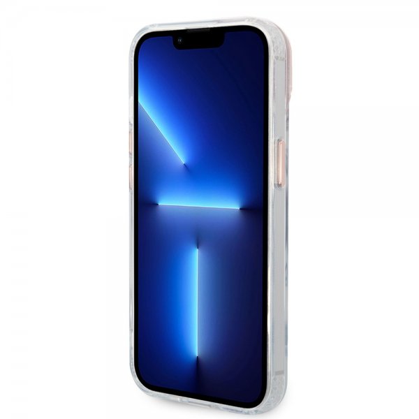 Guess iPhone 14 Plus Cover Gennemsigtig MagSafe Rosa Gennemsigtig