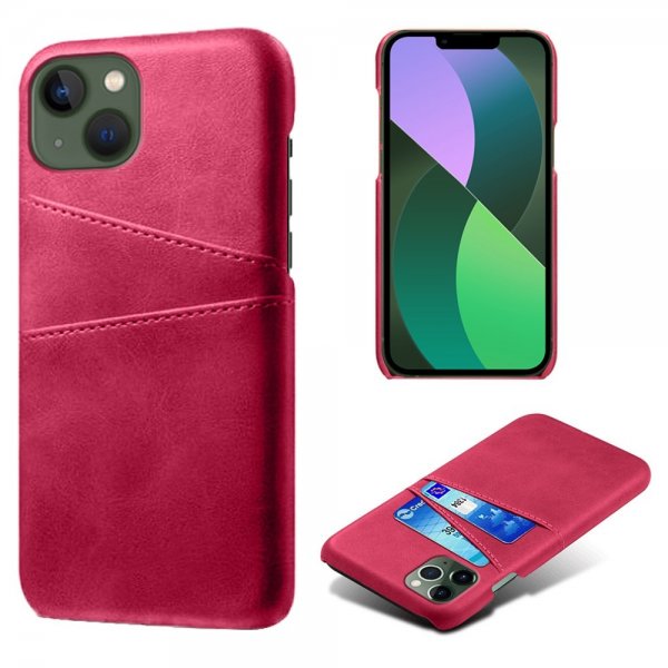 iPhone 14 Plus Cover To Kortlommer Magenta