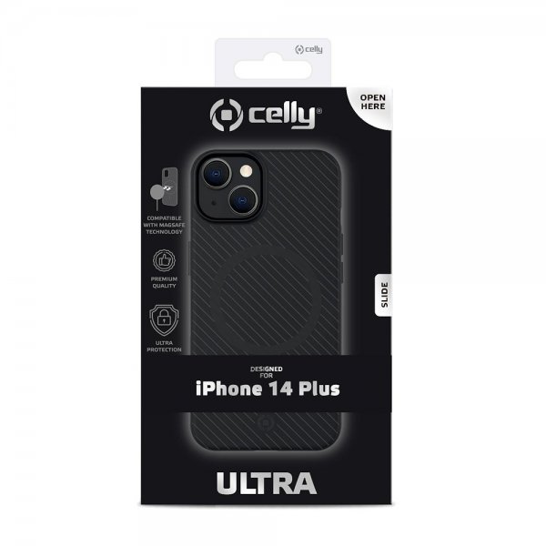 Celly iPhone 14 Plus Cover ULTRAMAG Sort