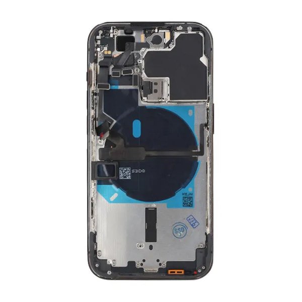 iPhone 14 Pro Bagside med Komplet Ramme OEM - Grafit