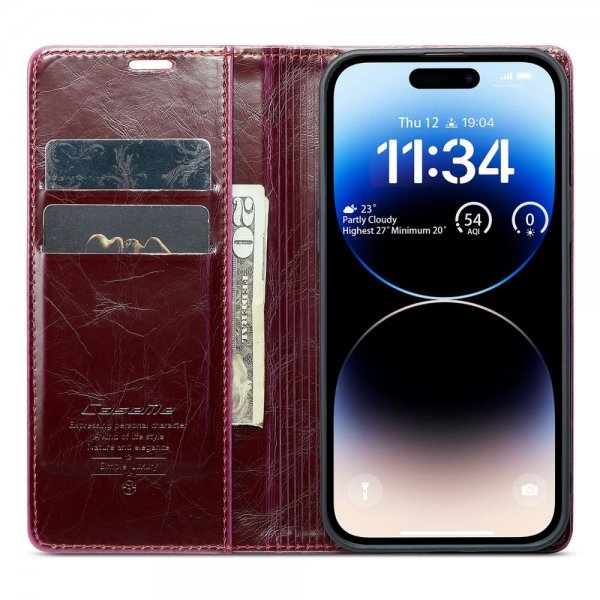 CaseMe iPhone 14 Pro Cover 003 Series Rød