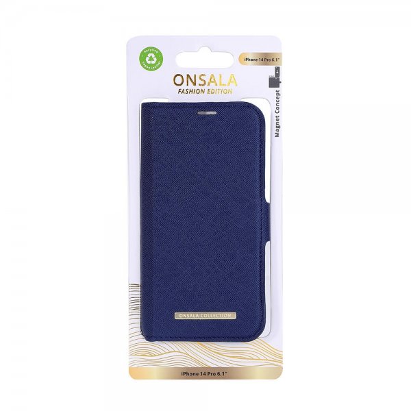 Onsala iPhone 14 Pro Cover Fashion Edition Aftageligt Cover Navy Blue