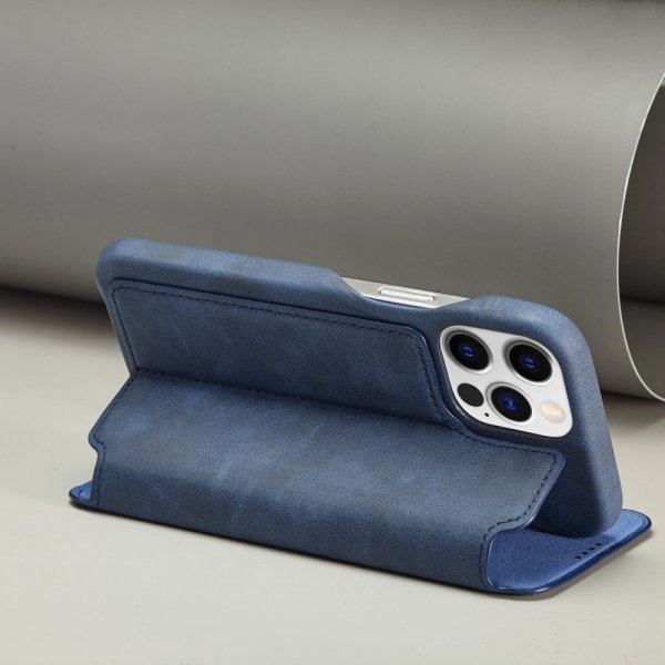 Lc.Imeeke iPhone 14 Pro Flip Cover Blå