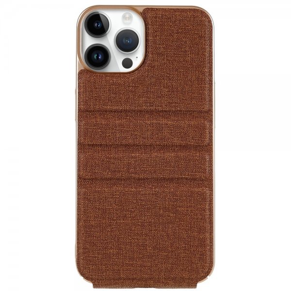X-Level iPhone 14 Pro Cover Journey Series Brun