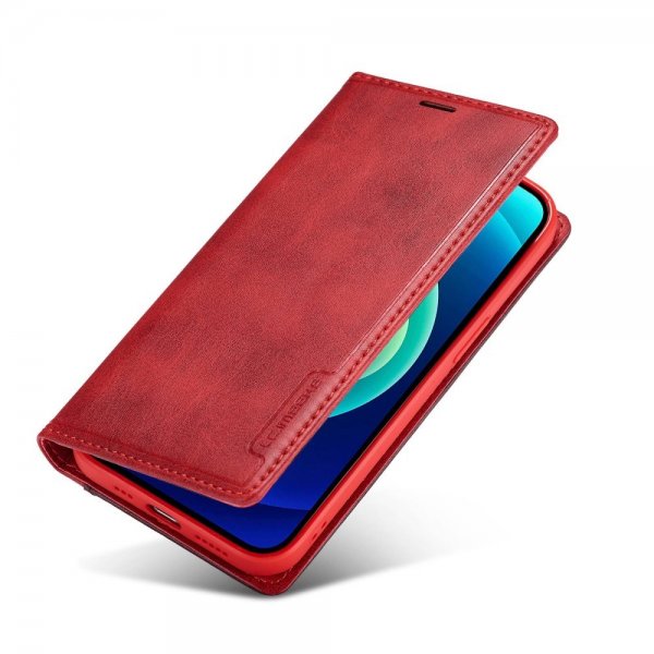 Lc.Imeeke iPhone 14 Pro Cover Kortlomme Udvendig Rød