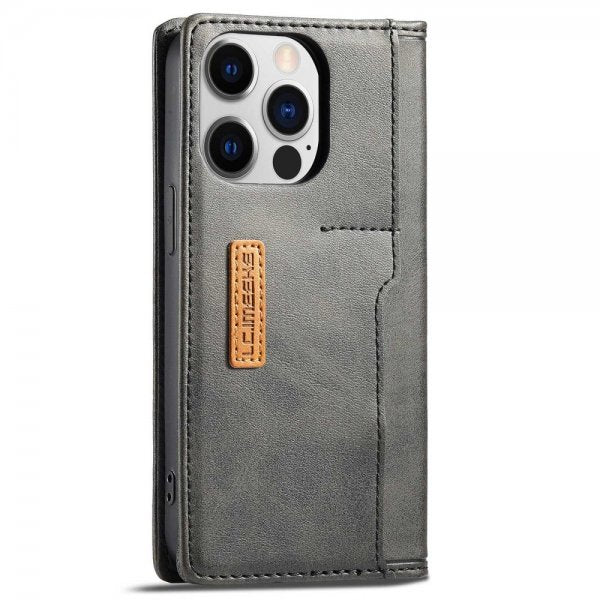 Lc.Imeeke iPhone 14 Pro Cover Kortrum Udvendig Sort
