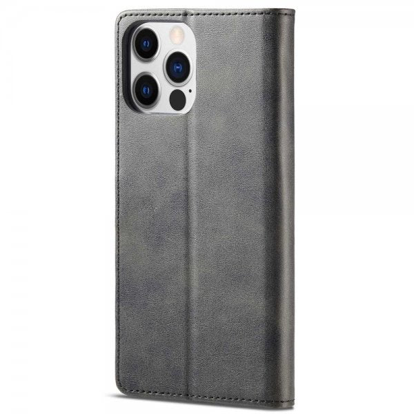 Lc.Imeeke iPhone 14 Pro Cover med Kortlomme og Stativfunktion Sort