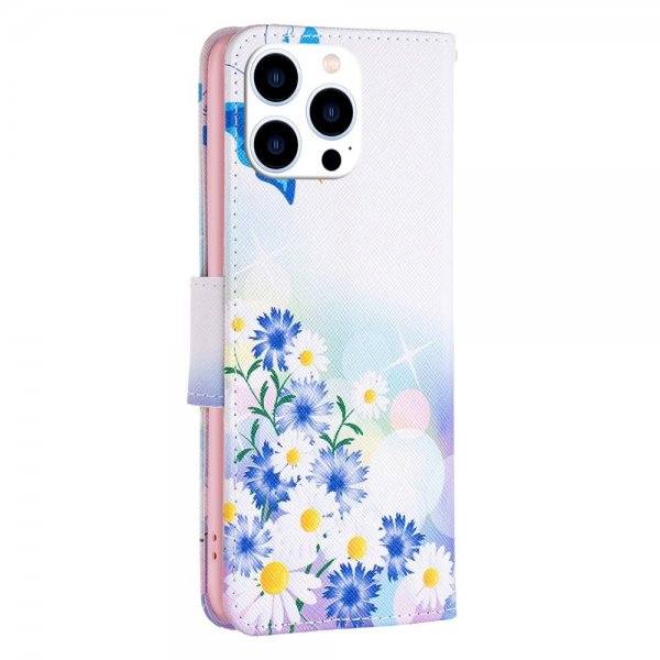 iPhone 14 Pro Cover Motiv Sommerfugle og Blomster