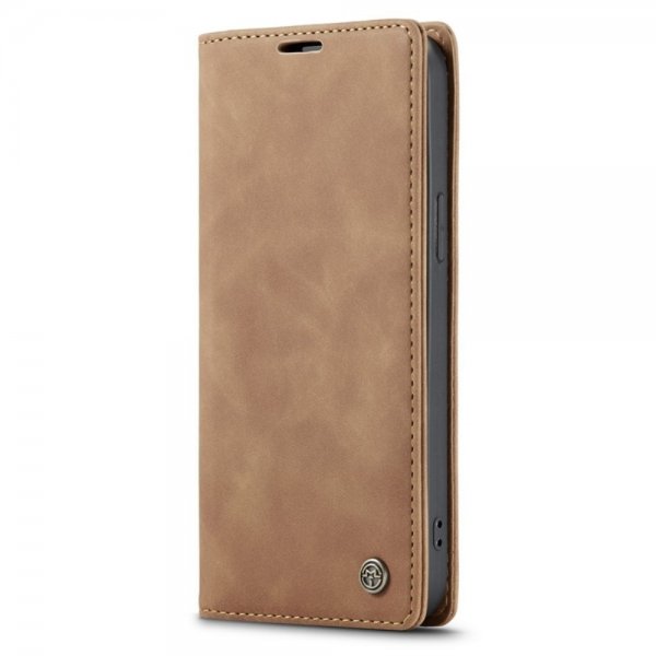 CaseMe iPhone 14 Pro Etui Retro Flip Brun