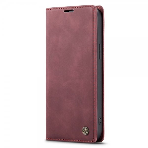 CaseMe iPhone 14 Pro Retro Flip Cover Rød