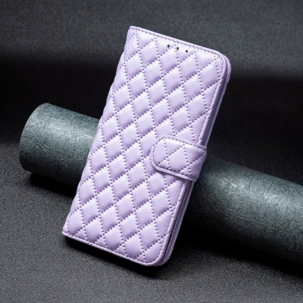 iPhone 14 Pro Cover Rombemønster Lilla