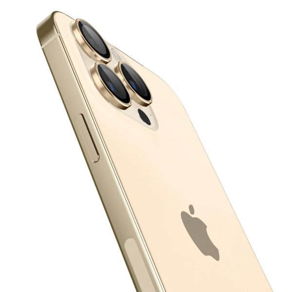 Spigen iPhone 14 Pro/iPhone 14 Pro Max Kamerabeskytter GLAS.tR EZ Fit Optik Pro Guld 2-pak