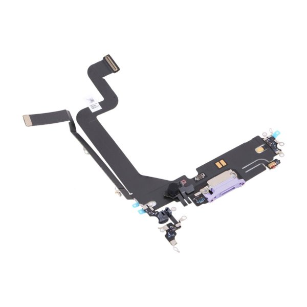 iPhone 14 Pro opladningsstik med flexkabel original - lilla