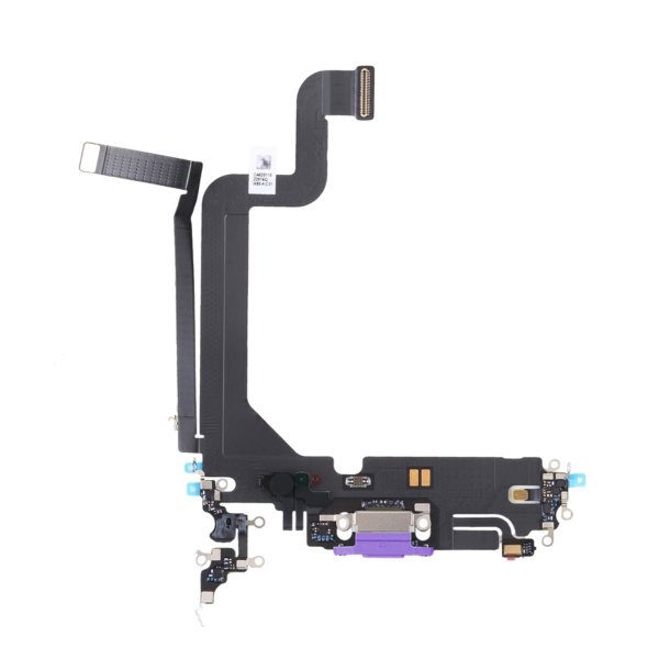 iPhone 14 Pro opladningsstik med flexkabel original - lilla