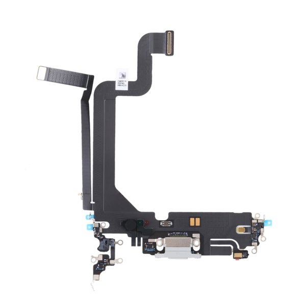 iPhone 14 Pro Ladekontakt med Flexkabel Original - Hvid