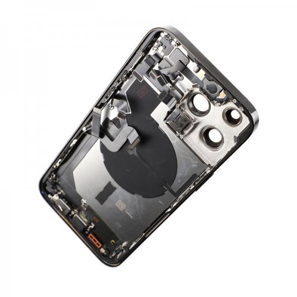 iPhone 14 Pro Max Bagside med Komplet Ramme - Sort
