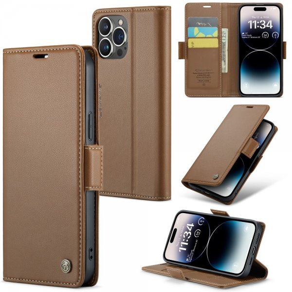 CaseMe iPhone 14 Pro Max Cover 023 Serie Brun