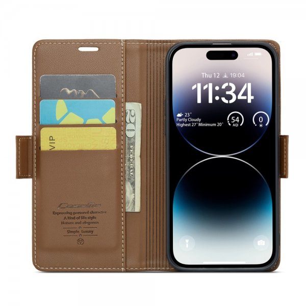 CaseMe iPhone 14 Pro Max Cover 023 Serie Brun