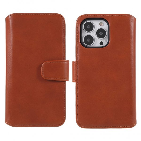 Nordic Covers iPhone 14 Pro Max Etui Essential Læder Maple Brown