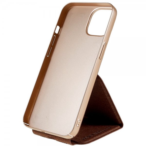 X-Level iPhone 14 Pro Max Etui Journey Series Brun