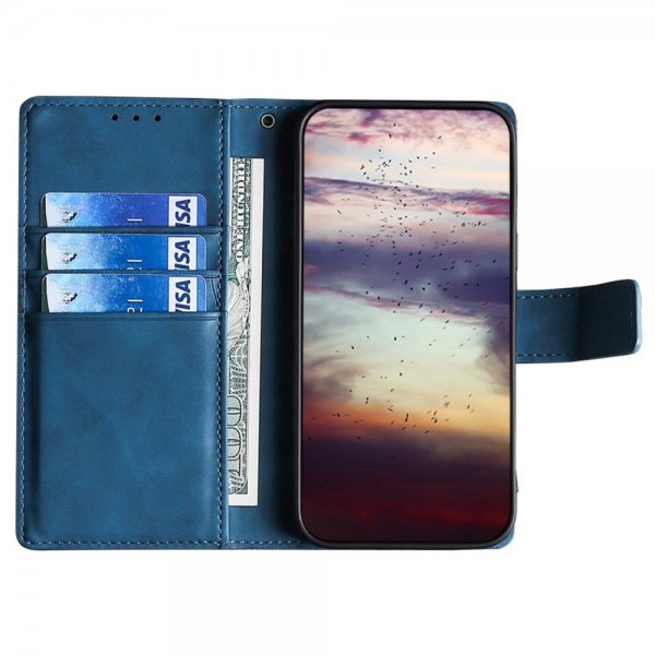 iPhone 14 Pro Max Cover Krokodillemønster Blå