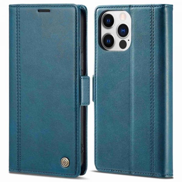 Lc.Imeeke iPhone 14 Pro Max Cover med Kortplads Blå