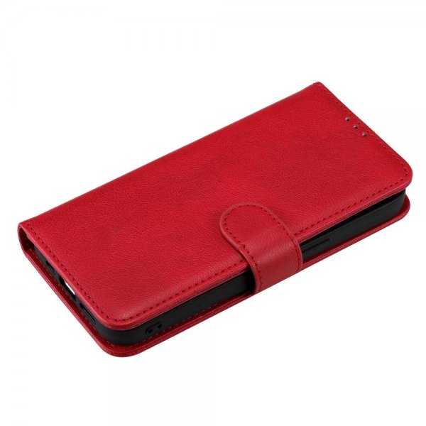 iPhone 14 Pro Max Cover med Aftageligt Cover KT Leather Series-3 Rød