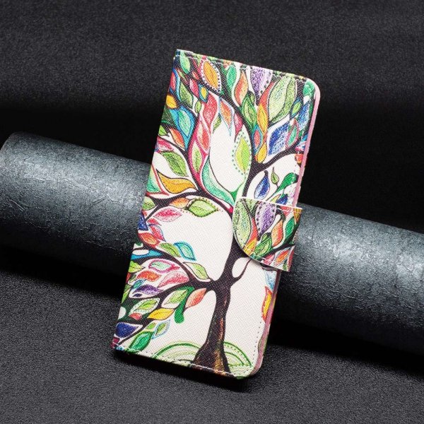 iPhone 14 Pro Max Cover Motiv Farverigt Træ