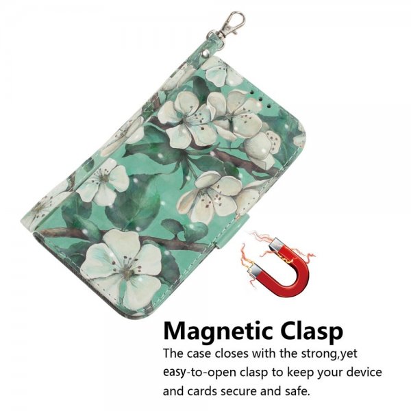 iPhone 14 Pro Max Cover Motiv Hvide Blomster