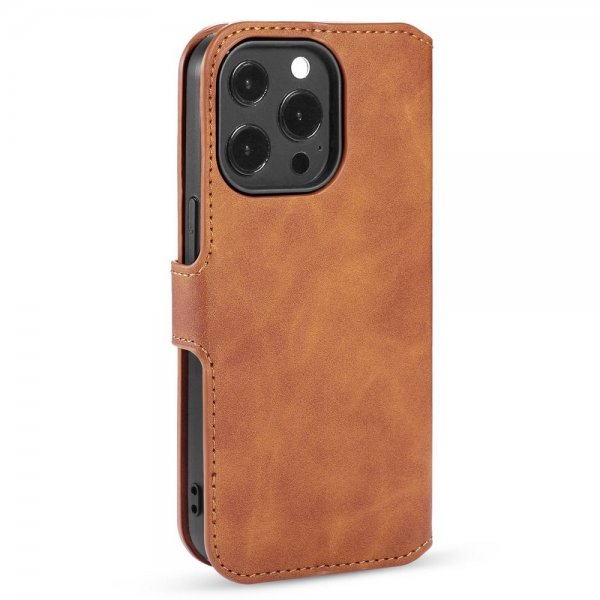Dg.Ming iPhone 14 Pro Max Etui Retro Brun