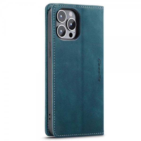 CaseMe iPhone 14 Pro Max Cover Retro Flip Petrol